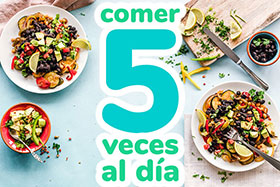 Comer cinco veces al día