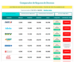 Obtenga su comparativa